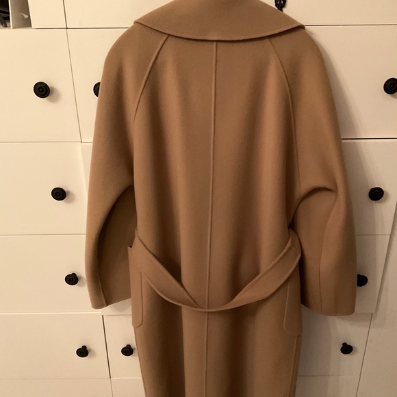 Max Mara Weekend Camel Wool Wrap Coat - Picture 5 of 8